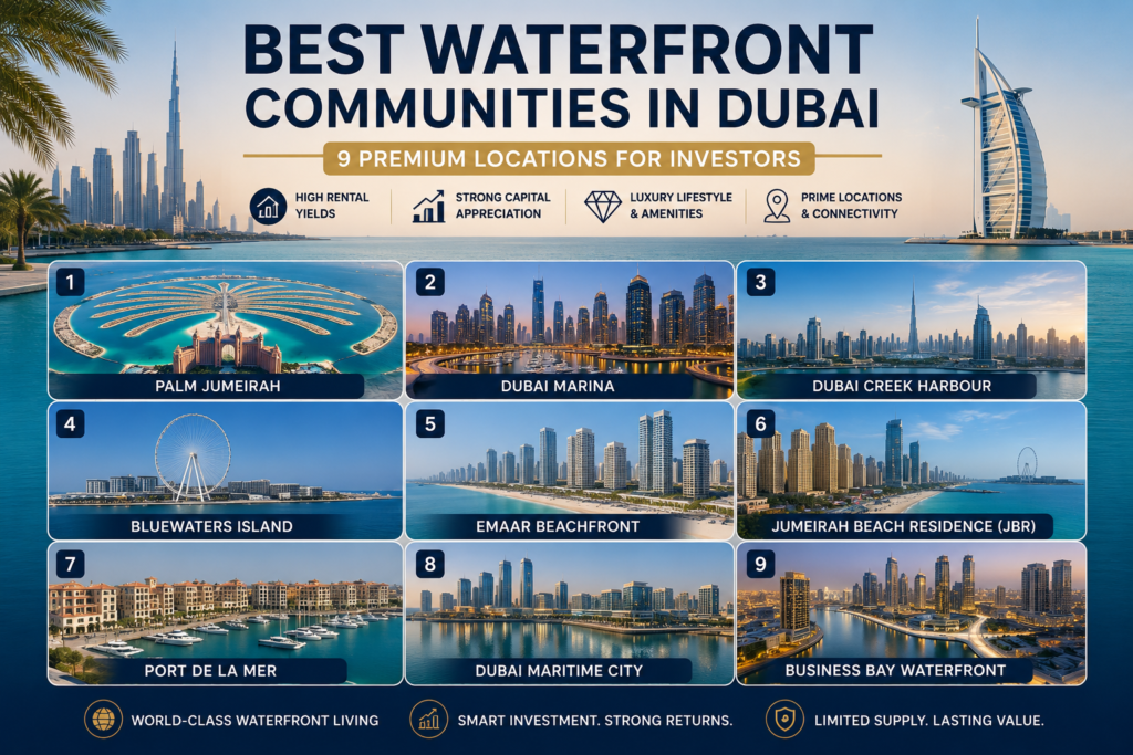 Best Waterfront Communities in Dubai 9 Premium Locations for Investors